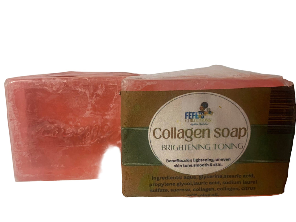 COLLAGEN SOAP Reduced appearance of fine lines / early wrinkles — moisturizing + collagen or peptides aim to smooth skin texture and make skin look more youthful.
