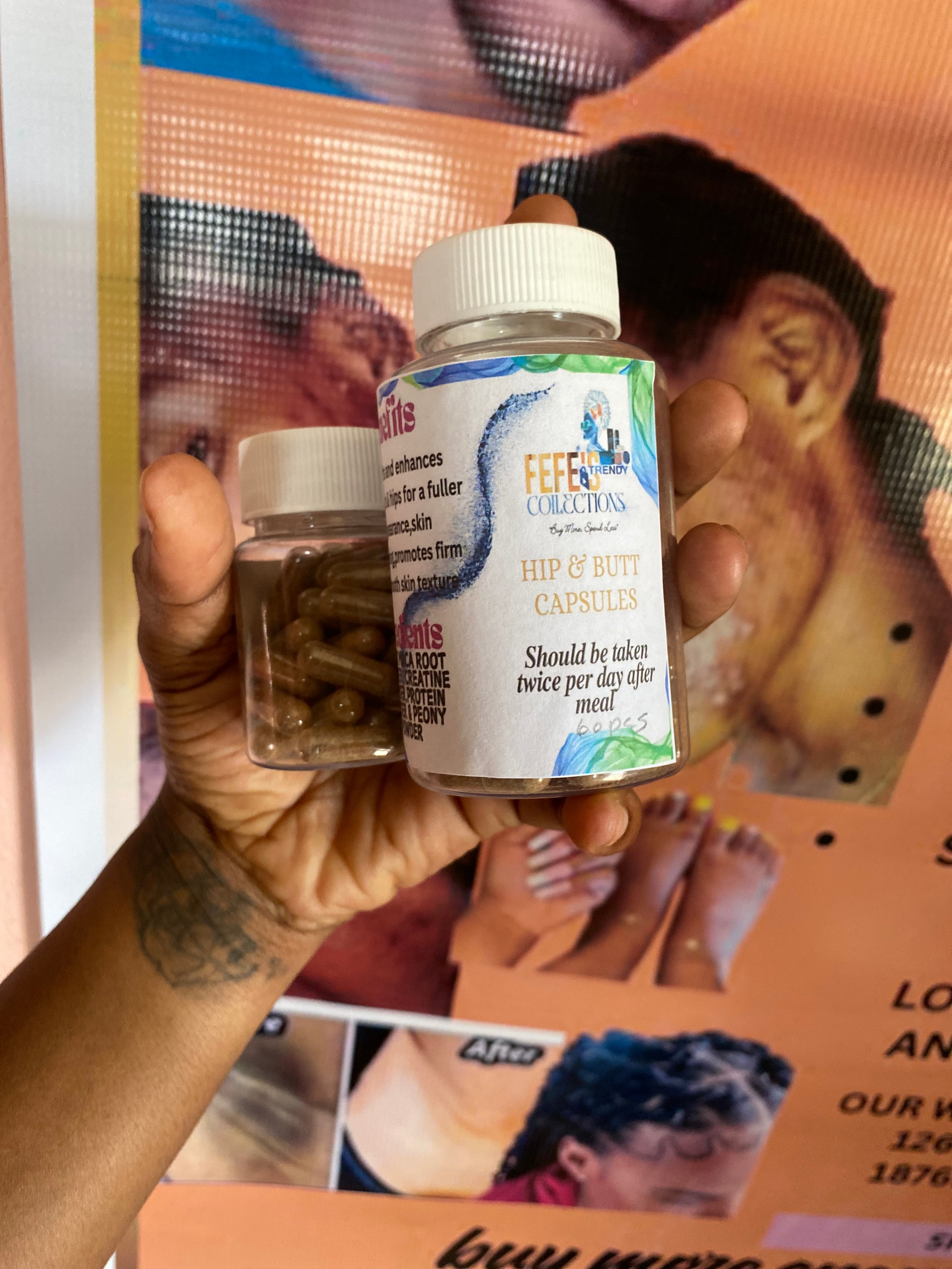 🍑 Butt & Hip Enhancement Pills

Curvier • Fuller • Confidence Boost

Our Butt & Hip Pills are formulated with a blend of natural botanicals, vitamins, and body-nourishing ingredients designed to support feminine curves, enhance body nourishment, ECT