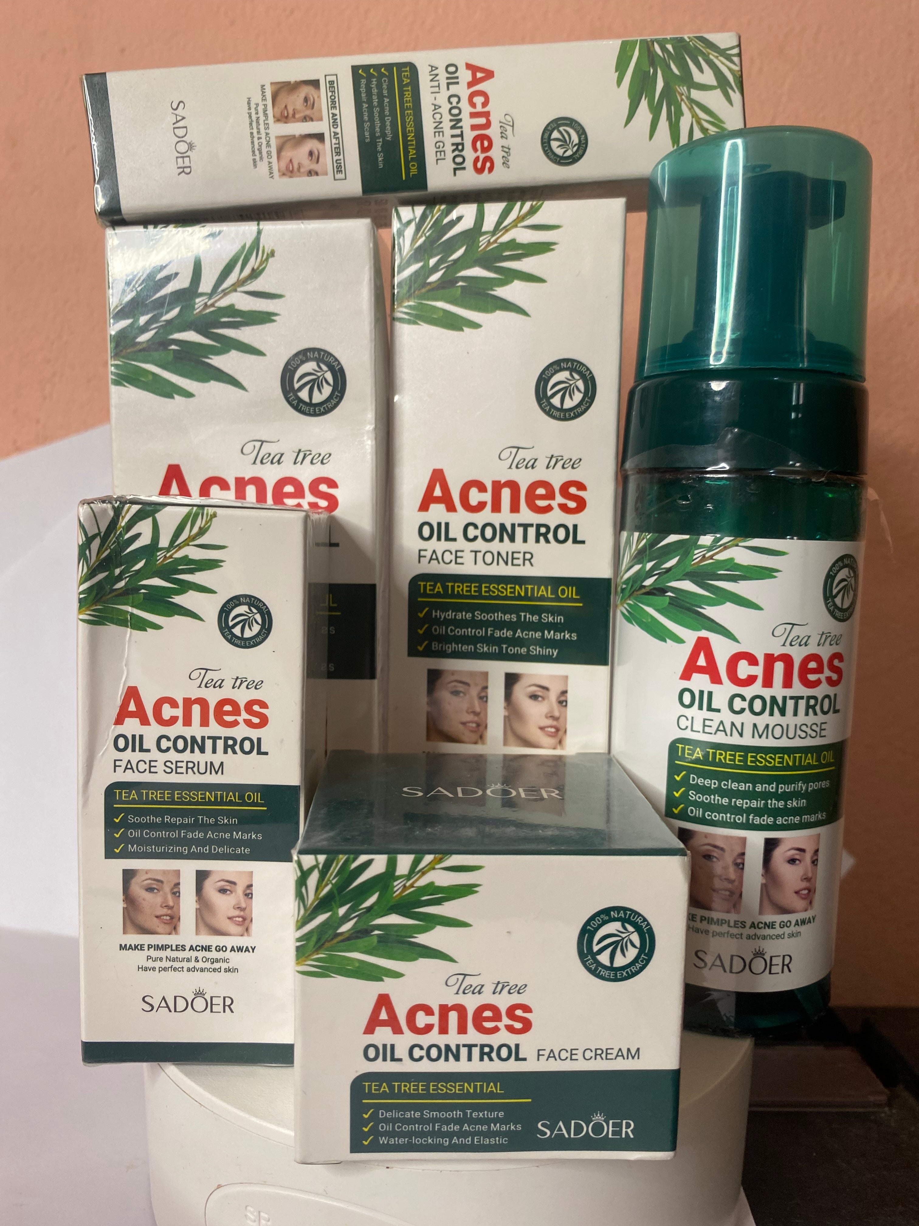 Tea Tree Acne Line — Clear, Calm & Confident Skin

Meet the ultimate skincare system designed to fight breakouts from every angle. Our Tea Tree Acne Line uses the power of natural tea tree extract to purify pores, reduce acne, control oil ECT