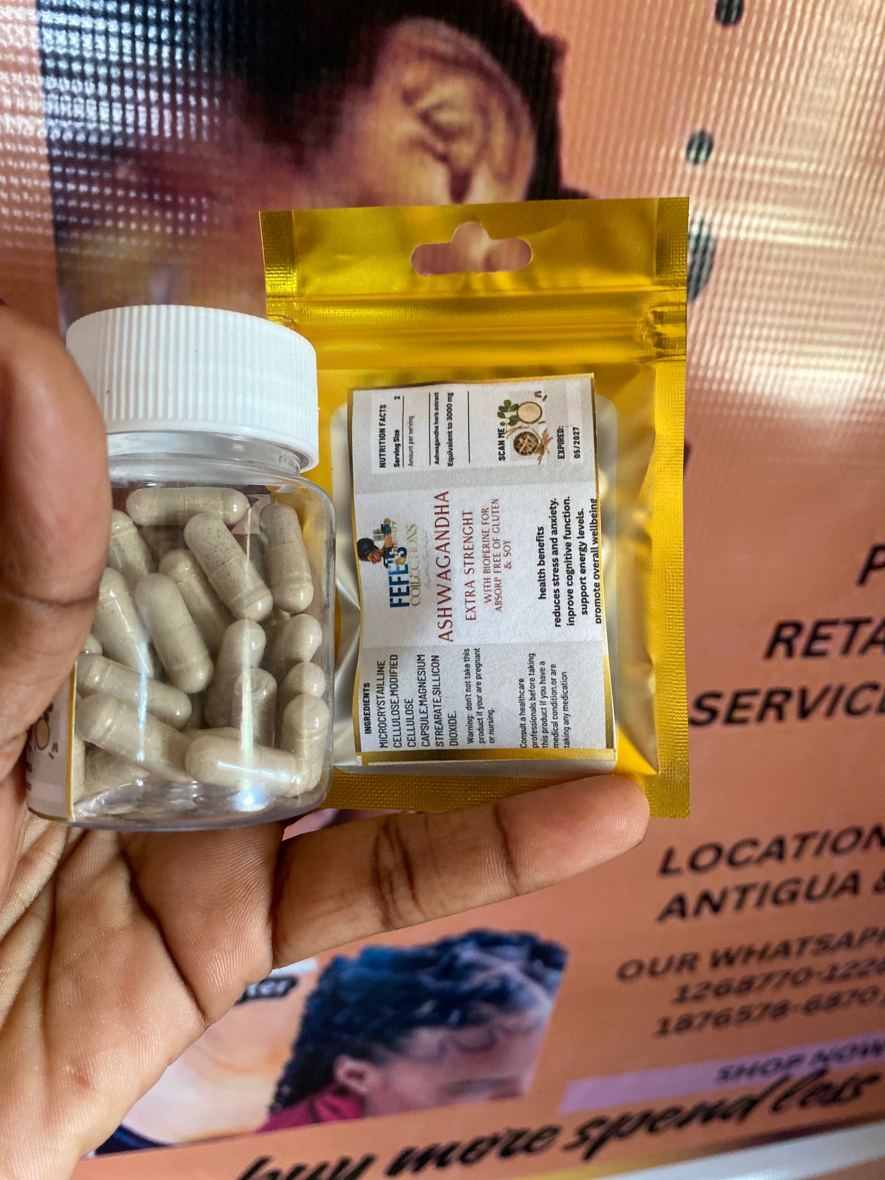 🌿 Ashwagandha Capsules

Calm • Balance • Vitality

Our Ashwagandha Pills are formulated with high-quality Ashwagandha root extract, a powerful herb traditionally used in Ayurvedic medicine to support stress relief, energy, and overall well-being. Perfect