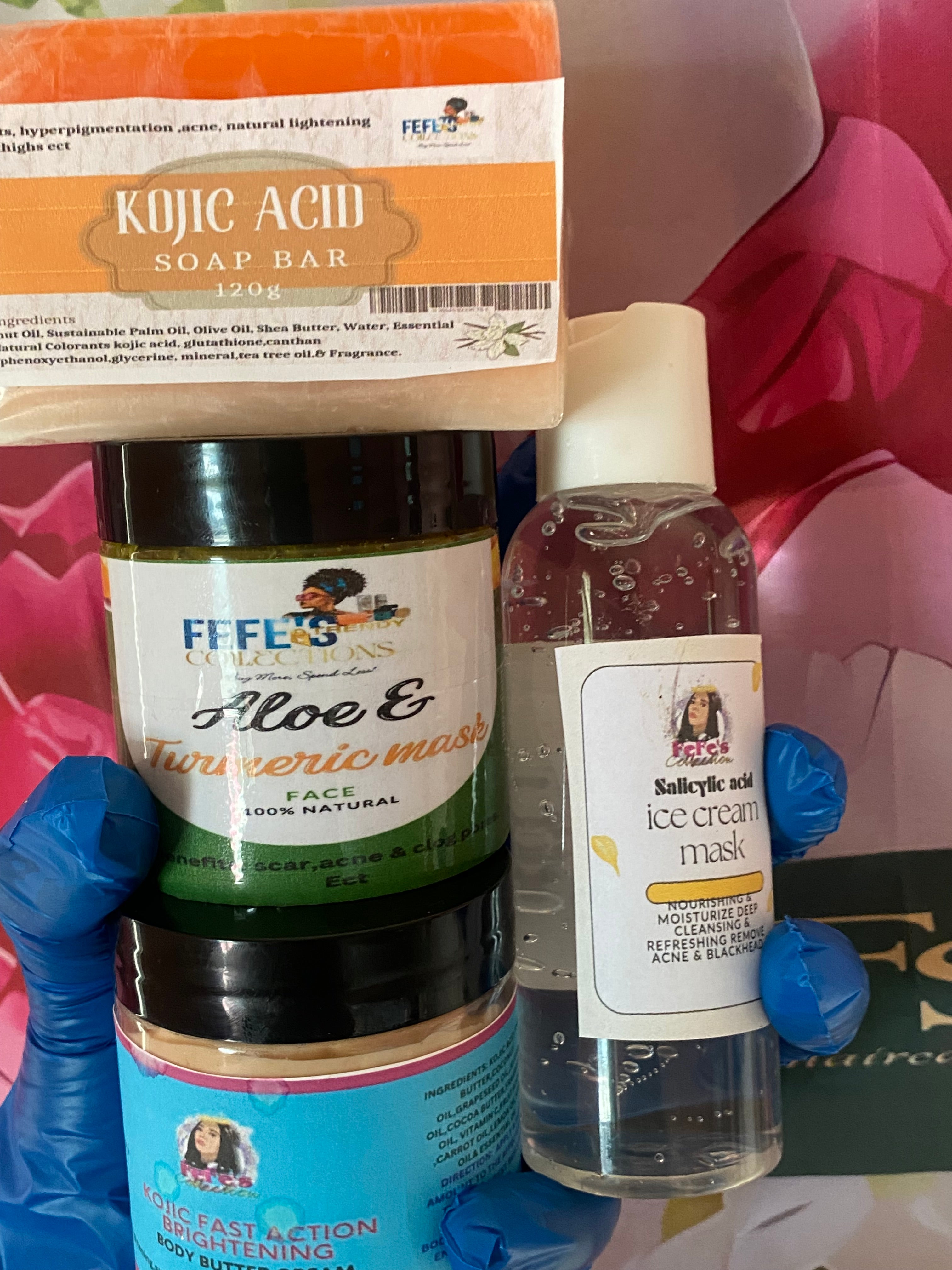 Inner Thigh Care Combo
Brighten • Smooth • Even Tone
Our Inner Thigh Combo is designed to help lighten, smooth, and nourish dark or rough inner thigh areas. This powerful set targets hyperpigmentation, friction marks, and dryness while promoting a softe