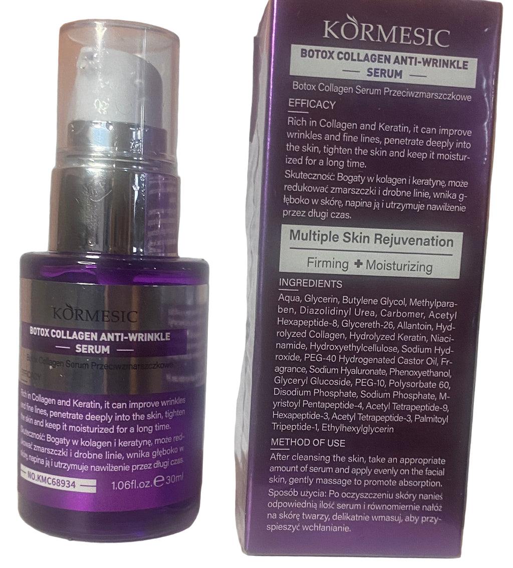 Botox Collagen face serum Good for maintenance & prevention — Many dermatologists view collagen/botox serums as supportive skincare: useful for maintaining skin health, hydration, preventing further collagen breakdown