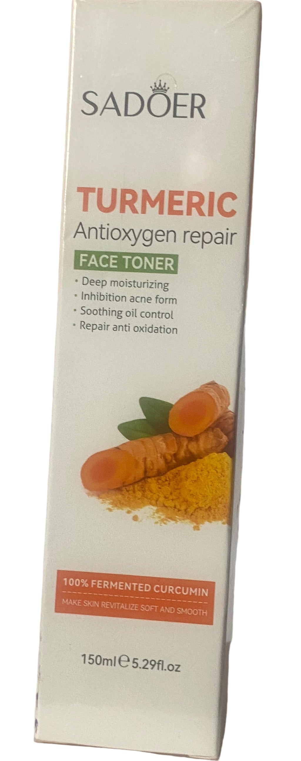 Turmeric Toner Reduce acne and breakouts / calm inflammation — Turmeric has antibacterial and anti-inflammatory properties, which can help fight acne-causing bacteria and calm redness or swelling.  ￼