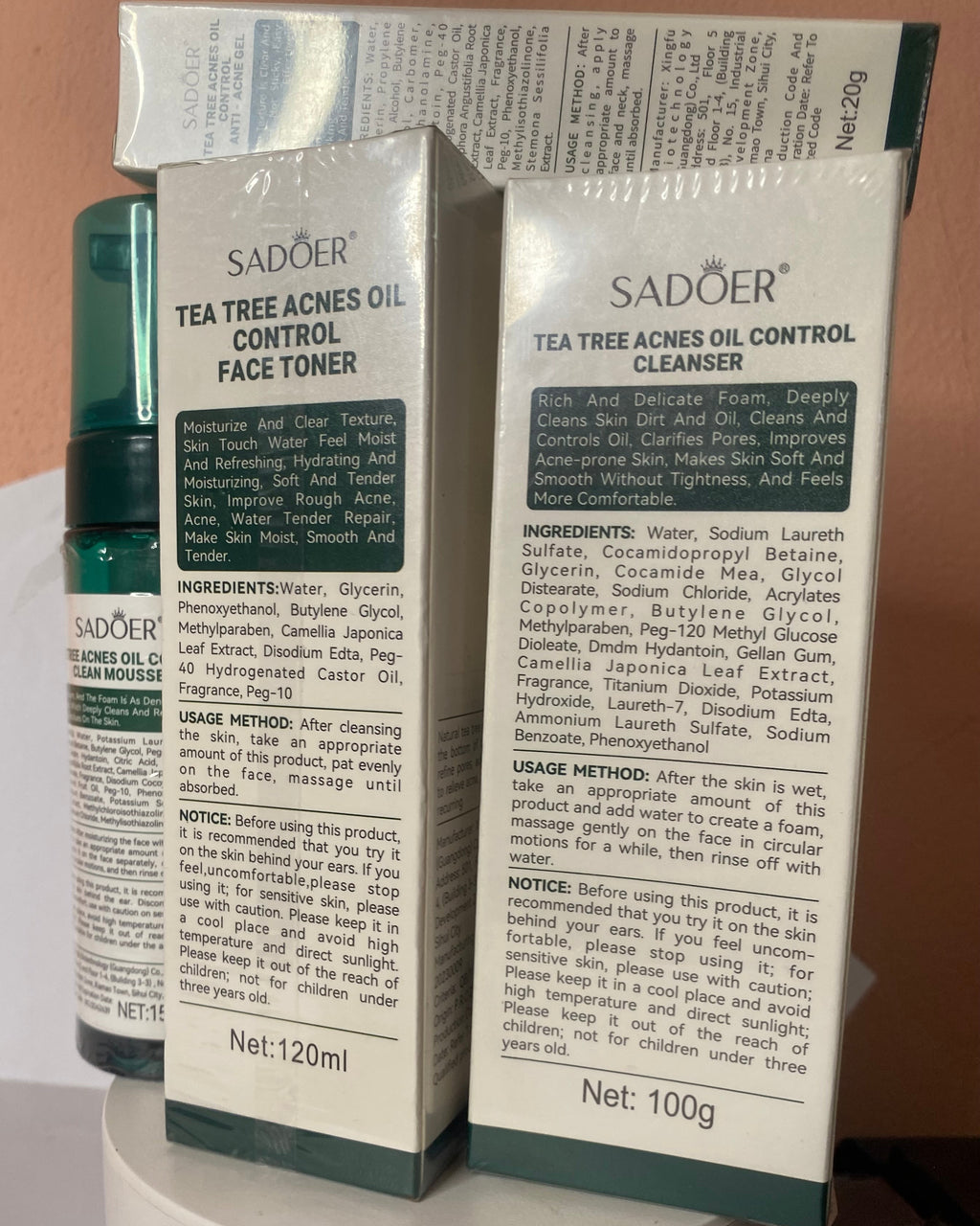 Tea Tree Acne Line — Clear, Calm & Confident Skin

Meet the ultimate skincare system designed to fight breakouts from every angle. Our Tea Tree Acne Line uses the power of natural tea tree extract to purify pores, reduce acne, control oil ECT