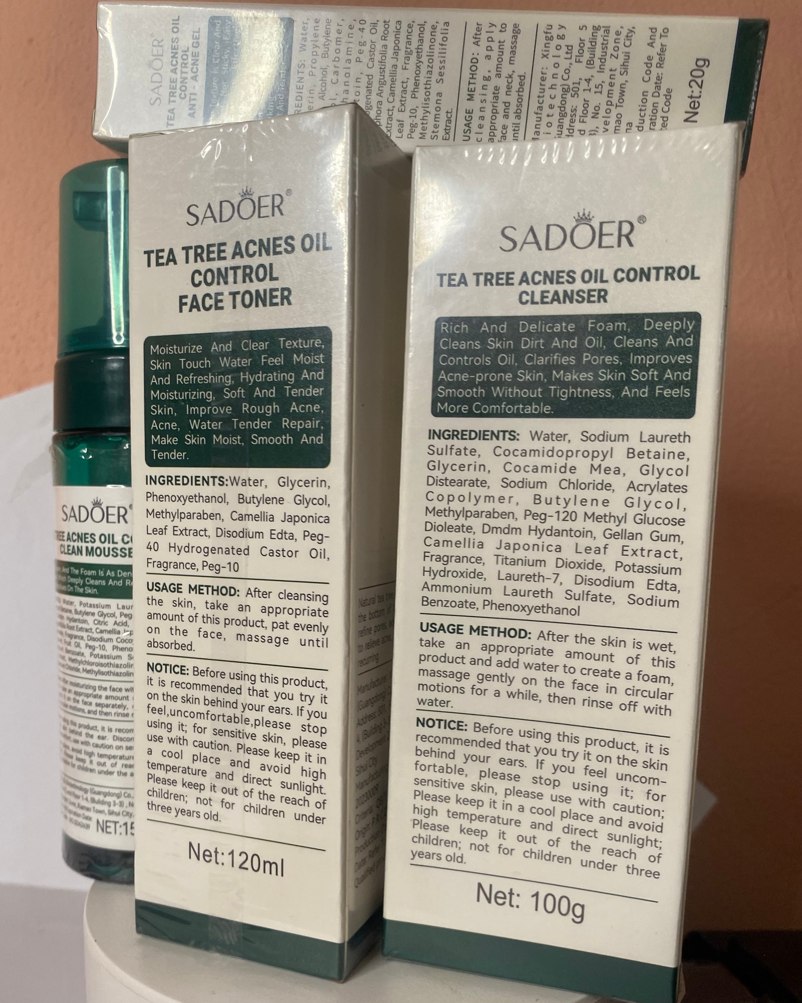 Tea Tree Acne Line — Clear, Calm & Confident Skin

Meet the ultimate skincare system designed to fight breakouts from every angle. Our Tea Tree Acne Line uses the power of natural tea tree extract to purify pores, reduce acne, control oil ECT