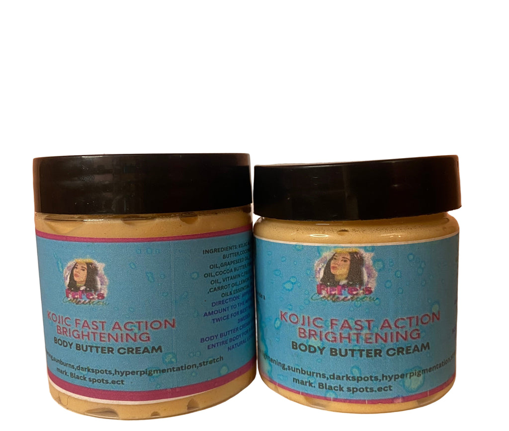 Kojic Fast Action Brightening Body Butter — Glow Faster, Brighter & Smoother perfect for dark or black inner tight ECT