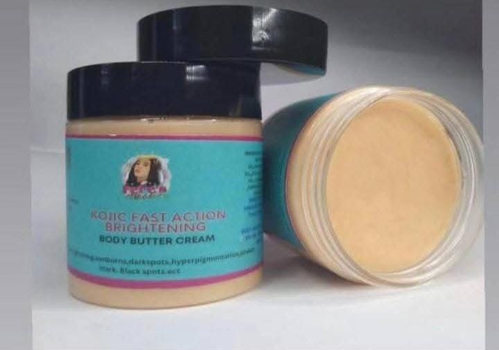 Kojic Fast Action Brightening Body Butter — Glow Faster, Brighter & Smoother perfect for dark or black inner tight ECT