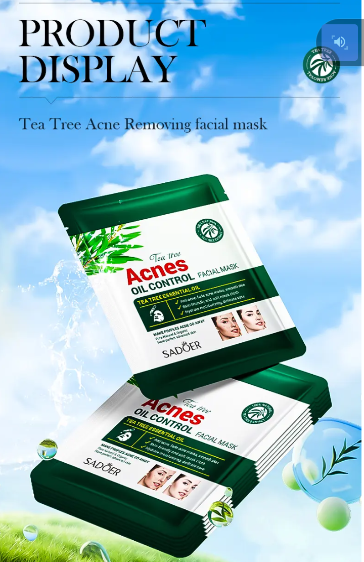Acne Tea Tree Mask — Deep-Cleaning Clarifying Treatment 💚 Perfect For:
Oily skin · Acne-prone skin · Blackheads · Clogged pores · Redness