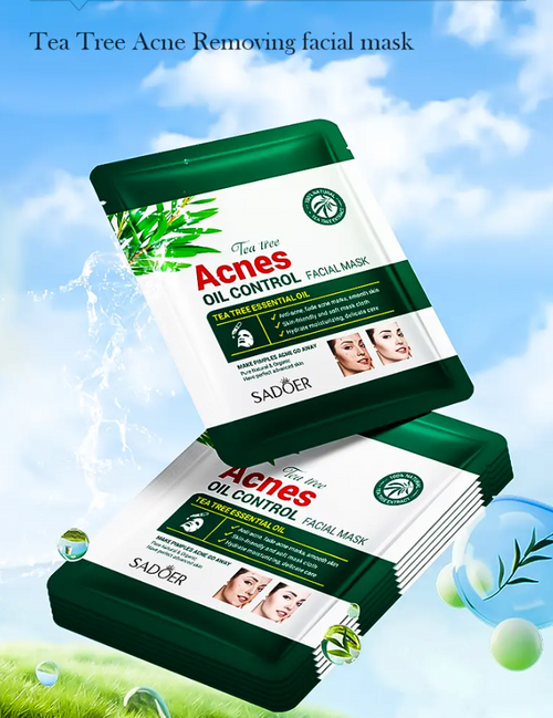 Acne Tea Tree Mask — Deep-Cleaning Clarifying Treatment 💚 Perfect For:
Oily skin · Acne-prone skin · Blackheads · Clogged pores · Redness
